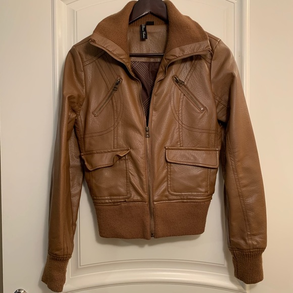 Faux Leather Jacket - Picture 1 of 5